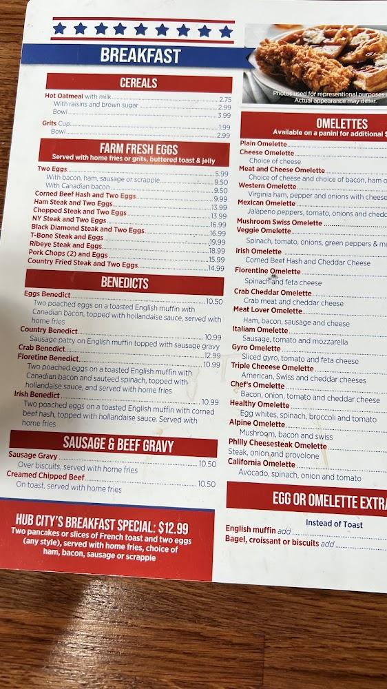 Hub City Diner Menu image 2