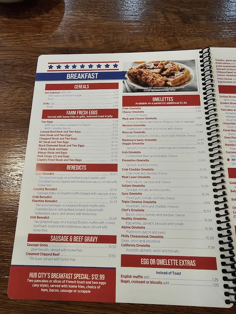 Hub City Diner Menu image 3